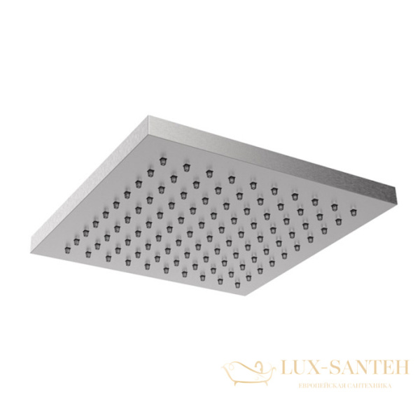 верхний душ 200 мм, almar 316 collection, e044209.316, без кронштейна, нержавеющая сталь брашированная