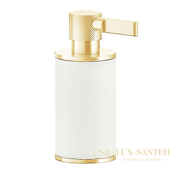 дозатор gessi inciso 58537.246, gold pvd/белый