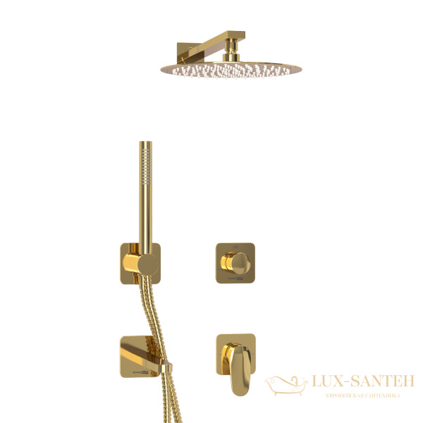 душевая система встраиваемая для ванны 248 мм wasserkraft neckar a2151.278.279.183.208.280.197.281, золото