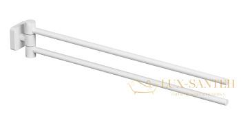 полотенцедержатель двойной поворотный kludi vela s, 2597753, белый матовый