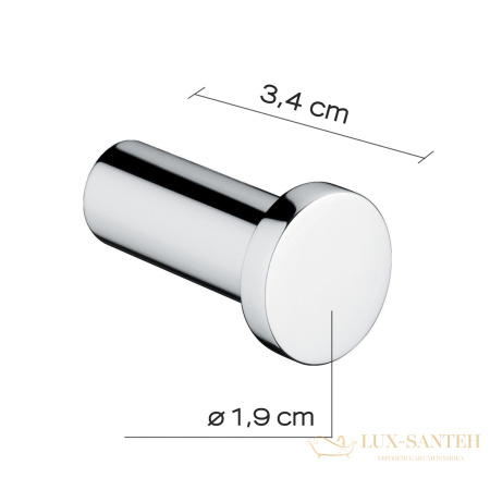 крючок одинарный gedy canarie a227(13), хром