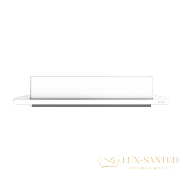 полка угловая для душа со стеклоочистителем keuco aveno 14657510100, с клеевым комплектом, белый матовый