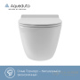 унитаз подвесной aqueduto ovo, ovot0110, 480*360 безободковый, tornado, сиденье с микролифтом, белый глянцевый