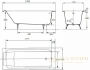 чугунная ванна jacob delafon parallel 170x70 e2947-s-00 (без противоскользящего покрытия)
