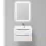 тумба под раковину belbagno marino marino-700-2c-so-bl-p 70 см подвесная, bianco lucido