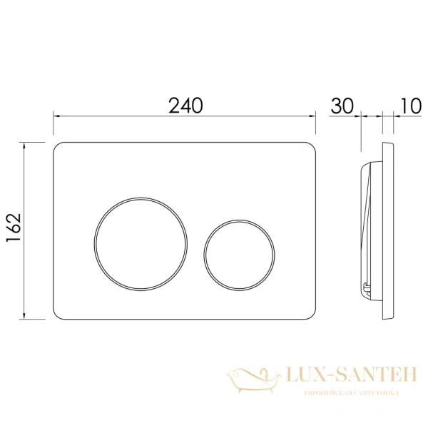 панель смыва ceramica nova balance circle cn12-001ch для инсталляции, хром глянцевый