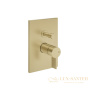 смеситель для душа встраиваемый gessi inverso diamantato 73679.727, на 2 выхода, brass brushed pvd