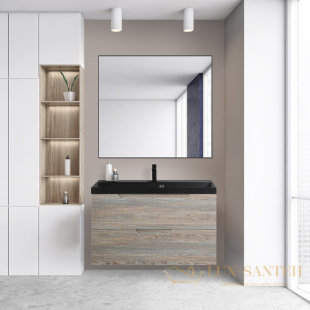 тумба под раковину belbagno vittoria vittoria-900-2c-so-pino-p 90 см подвесная, pino