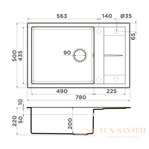 кухонная мойка omoikiri sumi 78a-lb-wh 4997100 artceramic, белый
