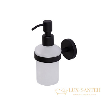 дозатор для жидкого мыла подвесной cezares relax-sois-v-nop, 200 мл, черный матовый