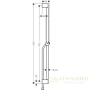 душевая штанга hansgrohe unica 24401000 90 см
