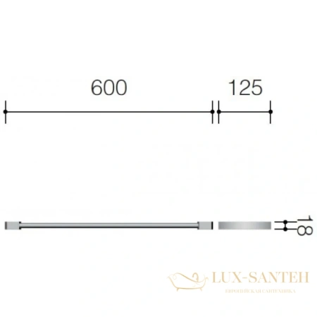 полотенцедержатель schein swing 32821 60 см, хром
