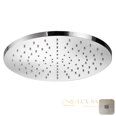 верхний душ 300 мм, almar round, e044040.nb, без кронштейна, никель брашированный