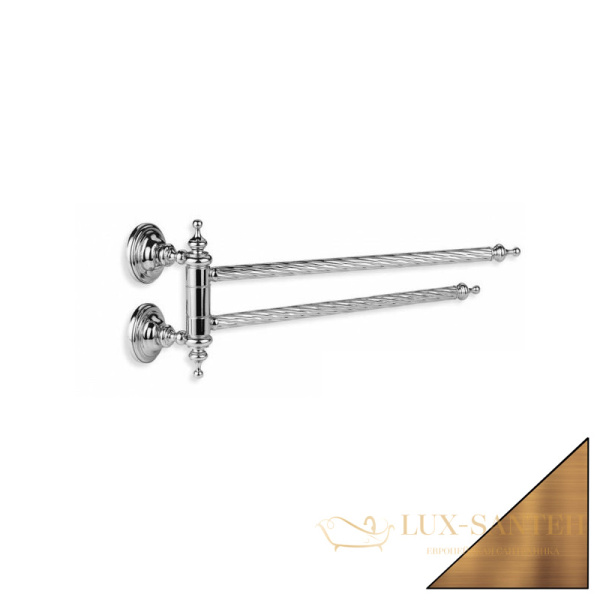 полотенцедержатель двойной stil haus giunone g16(25) поворотный, бронза