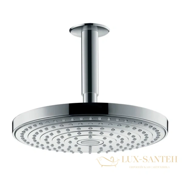 верхний душ hansgrohe raindance select s 240 2jet 26467000 с потолочным присоединением, хром