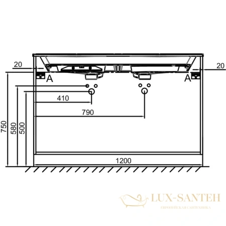 тумба jacob delafon odeon rive gauche eb2535-r5-e10 120 см, квебекский дуб