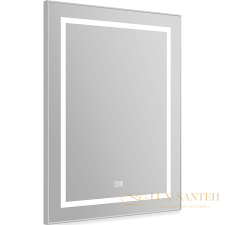 зеркало belbagno kraft spc-kraft-685-885-tch-warm 68.5 см с подсветкой, с подогревом, с сенсорным выключателем, серый