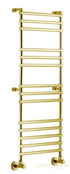 полотенцесушитель водяной 139х43,5 margaroli sole 464/14, 4643714gon, золото