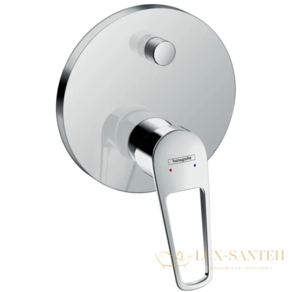 смеситель для ванны с душем hansgrohe novus loop 71345000 внешняя часть, хром