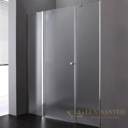 душевая дверь cezares elena elena-w-b-13-30+60/30-p-cr-l 120 см l профиль хром, стекло рифленое