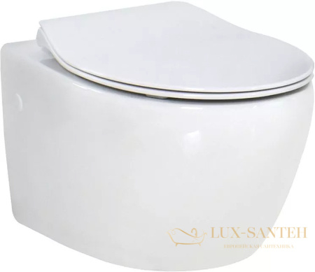 подвесной унитаз belbagno prospero bb507b без сиденья, белый