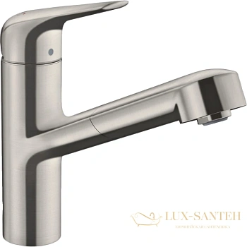 смеситель для кухни hansgrohe focus m42 71814800 сталь