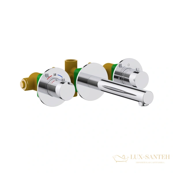 смеситель встраиваемый термостатический для раковины timo saona 2382/00sm, хром