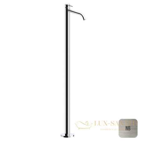 смеситель для раковины напольный almar freestanding e214007.nb, никель брашированный 