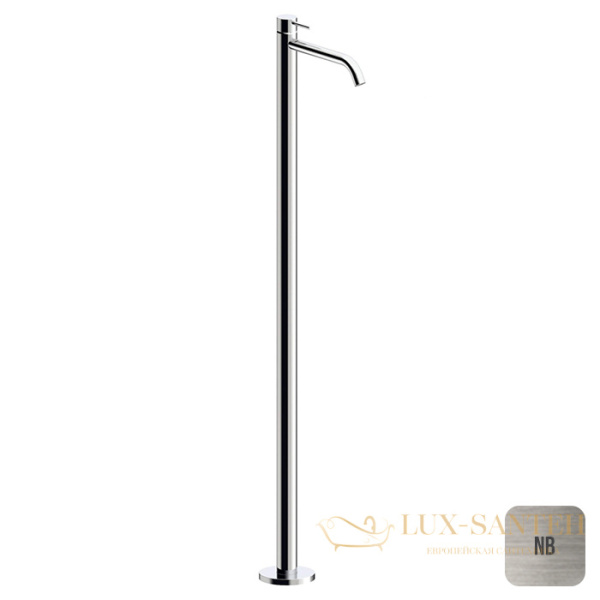 смеситель для раковины напольный almar freestanding e214007.nb, никель брашированный 