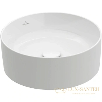 раковина villeroy & boch collaro 4a1840r1 40х40 см, альпийский белый