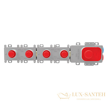 встраиваемая часть fima carlo frattini f2462/2, термостата для ванны с изливом и душевым комплектом 