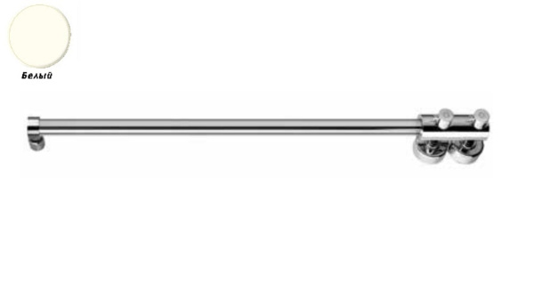 полотенцесушитель водяной margaroli arcobaleno 416swh, высота 88,5 см, ширина 14,5 см, белый
