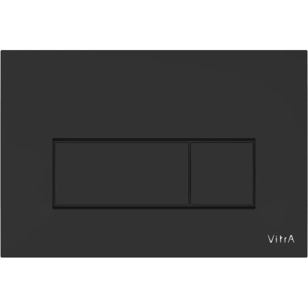 смывная клавиша vitra root square 740-2311, черный матовый