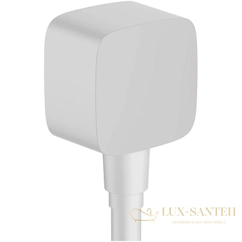 шланговое подсоединение hansgrohe fixfit 26457700 белый матовый