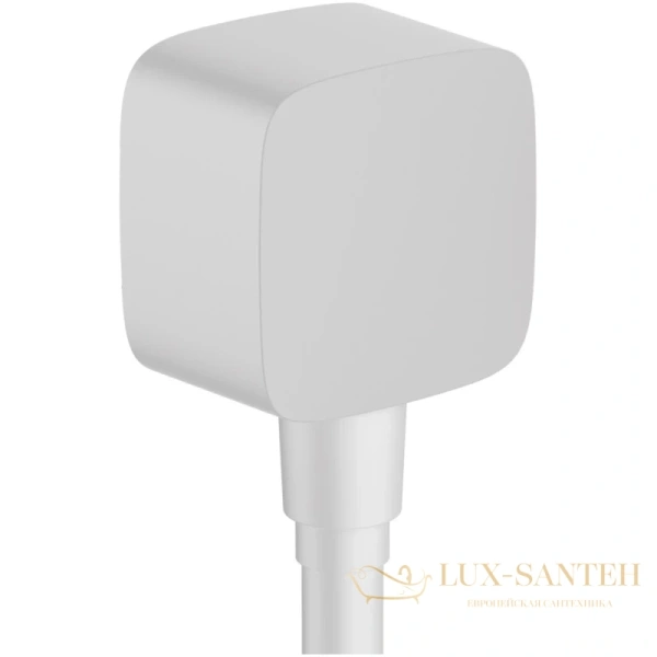 шланговое подсоединение hansgrohe fixfit 26457700 белый матовый