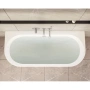 акриловая ванна vitra geo 65420006000 180x80 см, белый