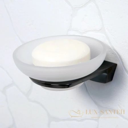 мыльница wasserkraft glan k-5129, черный глянец