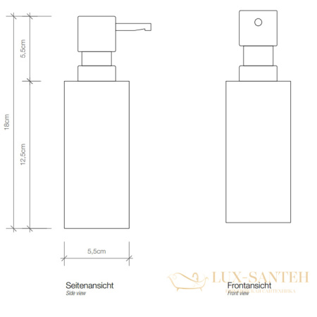 дозатор для жидкого мыла 170 мл, настольный decor walther mikado ssp, 0521220, золото