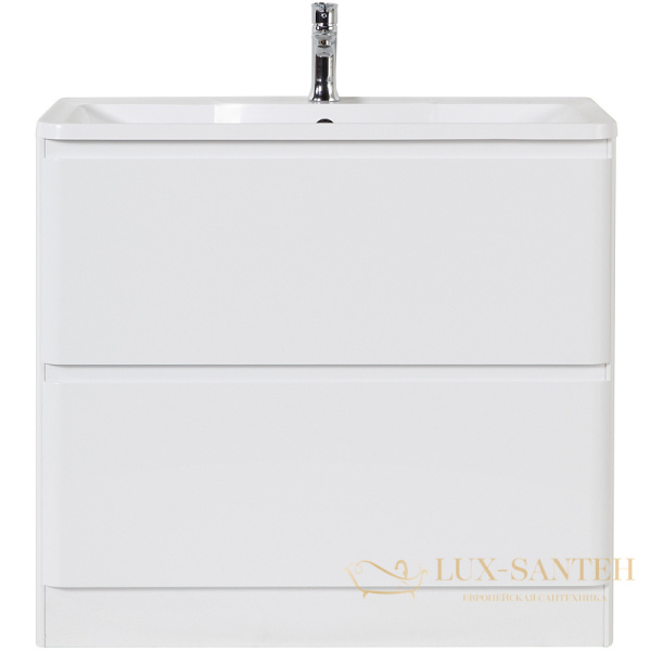 тумба под раковину belbagno albano albano-1000-2c-pia-bl 100 см, bianco lucido