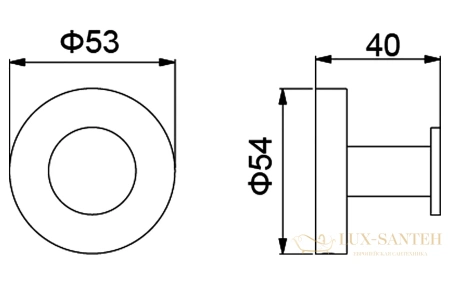 крючок timo saona 13011/16, белый матовый