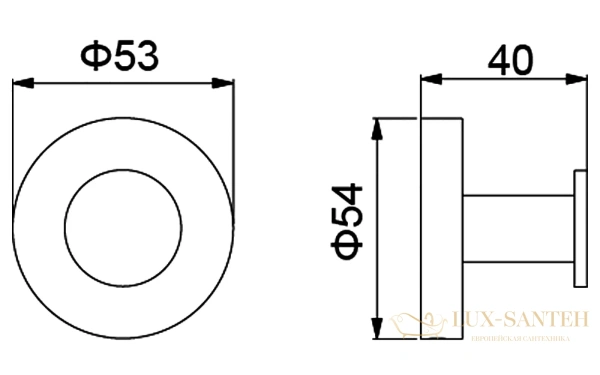крючок timo saona 13011/17, золото матовое