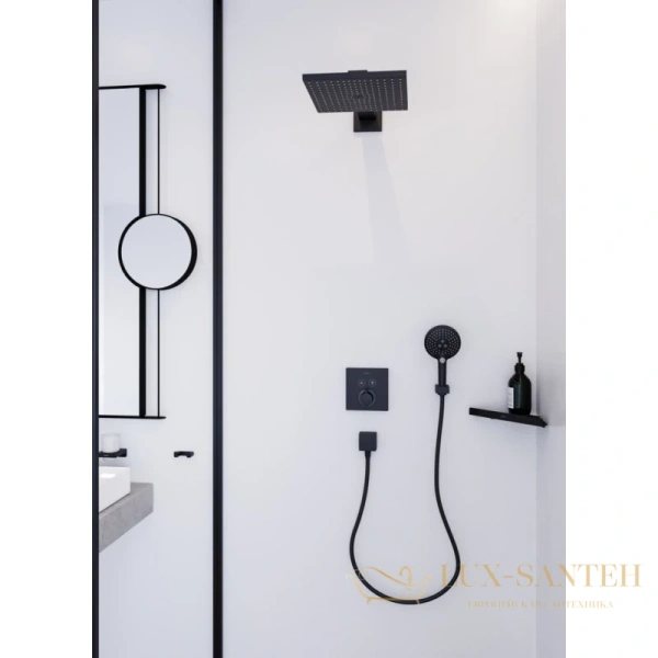 косметическое зеркало hansgrohe addstoris 41791670 черный, матовый