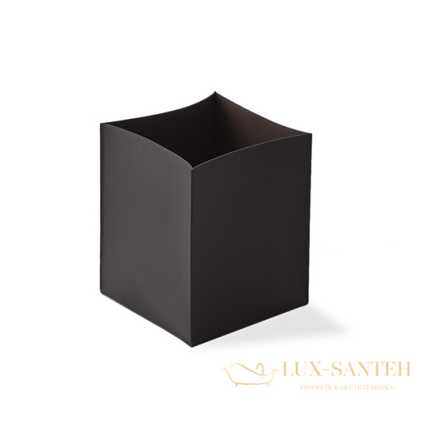 корзина для бумаг напольная decor walther nappa pk, 0938790, натуральная кожа, черно-коричневый