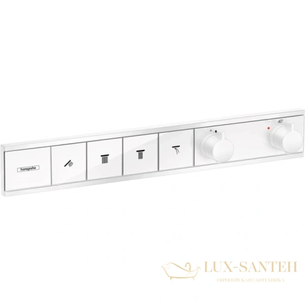 смеситель термостатический для душа hansgrohe rainselect 15382700, белый