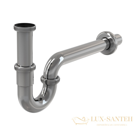 alcaplast сифон для умывальника ø32, u-форма, цельнометаллический, с накидной гайкой 5/4 латунь a4320