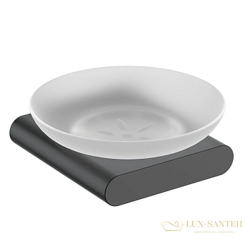 мыльница timo luiro 18421/03, черный матовый