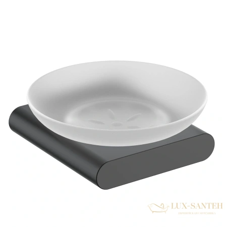 мыльница timo luiro 18421/03, черный матовый