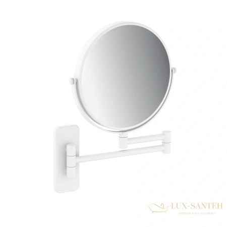 косметическое зеркало timo saona 13076/16, х-5 кратное увеличение, белый матовый