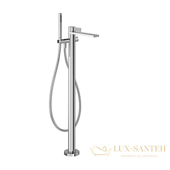 смеситель для ванны напольный gessi inverso diamantato 73628.031, хром