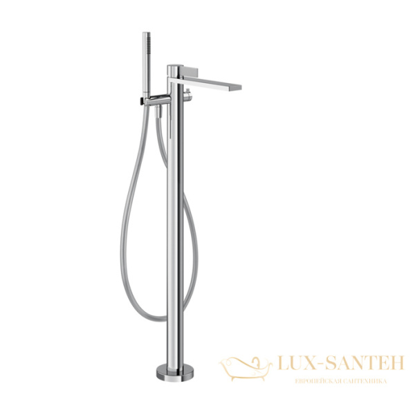 смеситель для ванны напольный gessi inverso diamantato 73628.031, хром